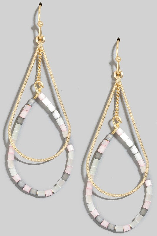 Barbara Beaded Dangle Earrings (4 Colors!)