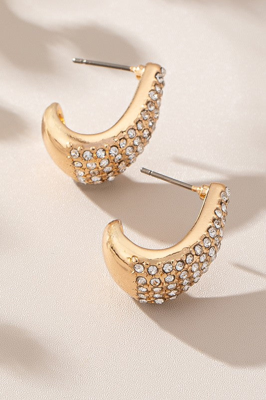 Jaren Rhinestone Teardrop Earrings