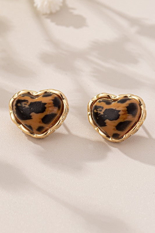 Jean Leopard Print Earrings