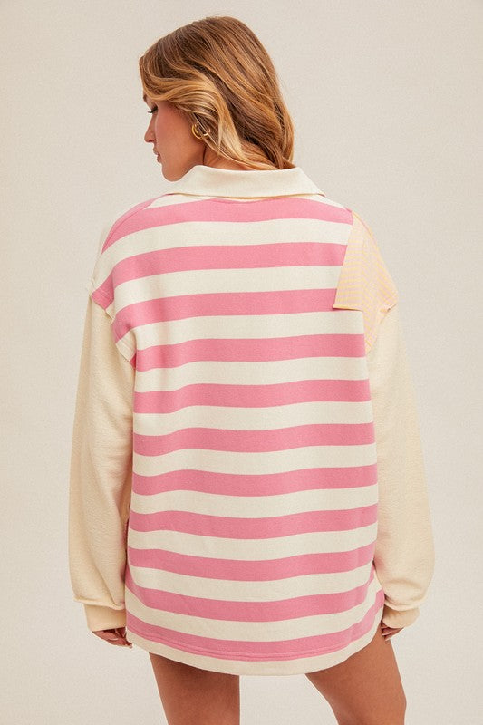 Emily Zip Collared Sweatshirt