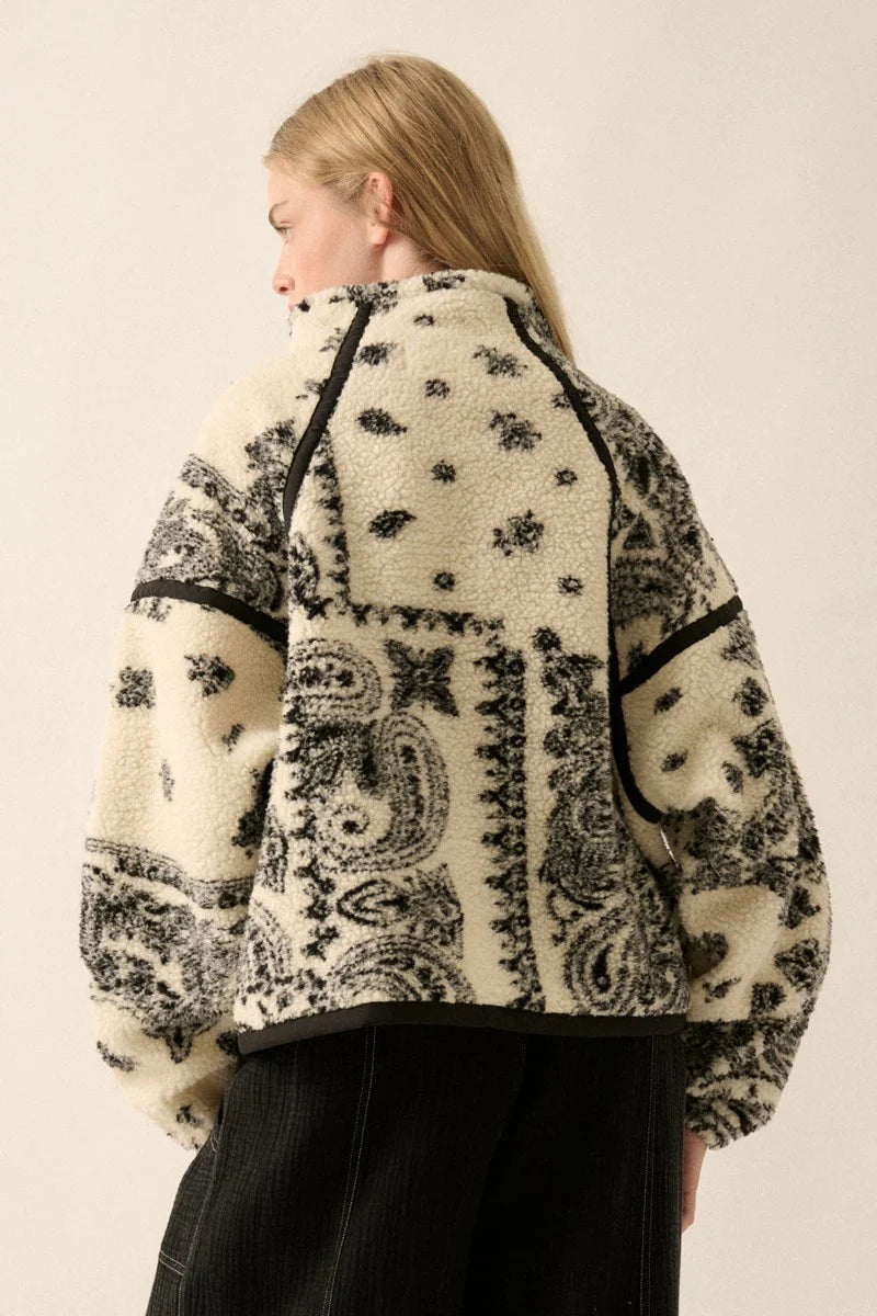 Parker Print Sherpa Jacket