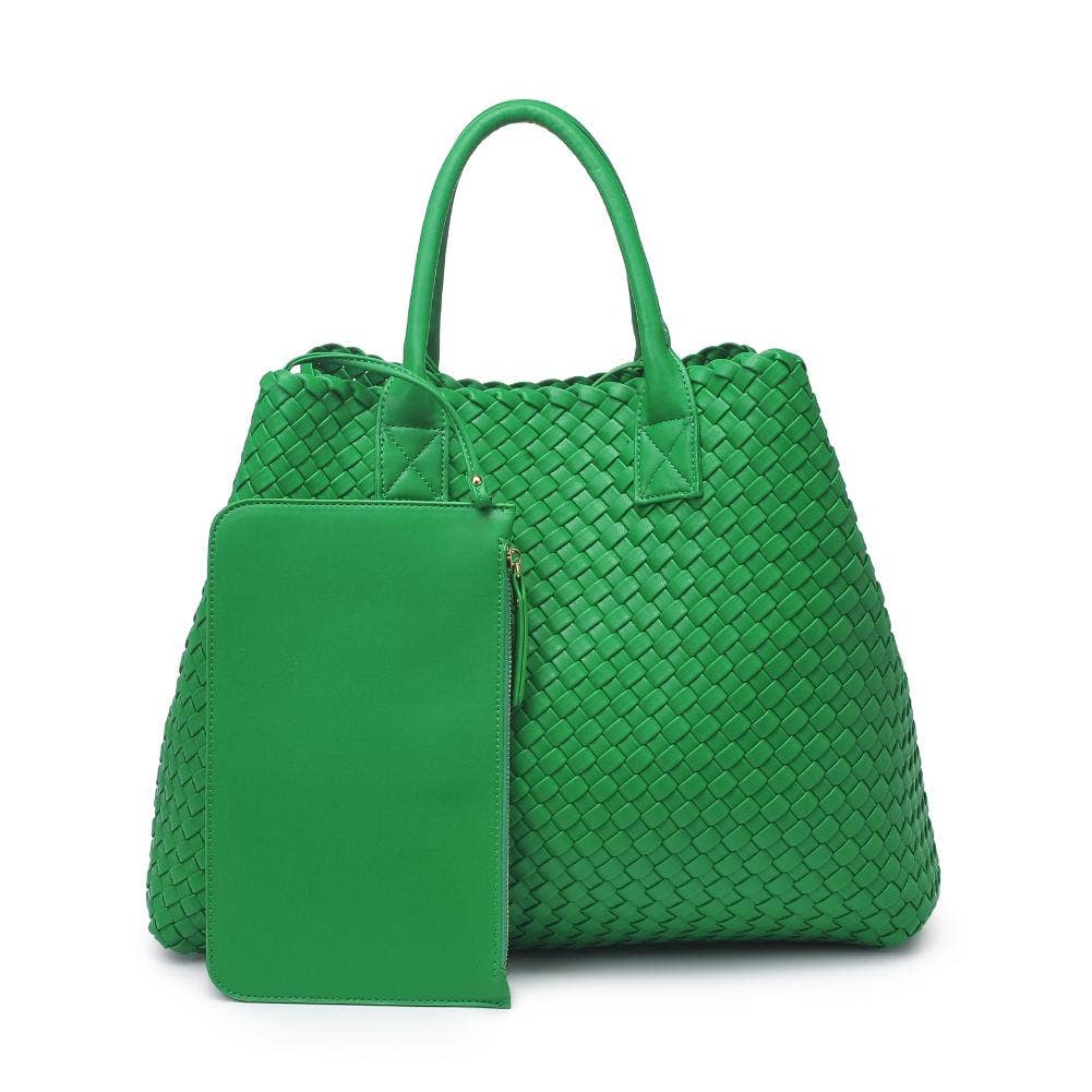 Ithaca Woven Vegan Leather Tote