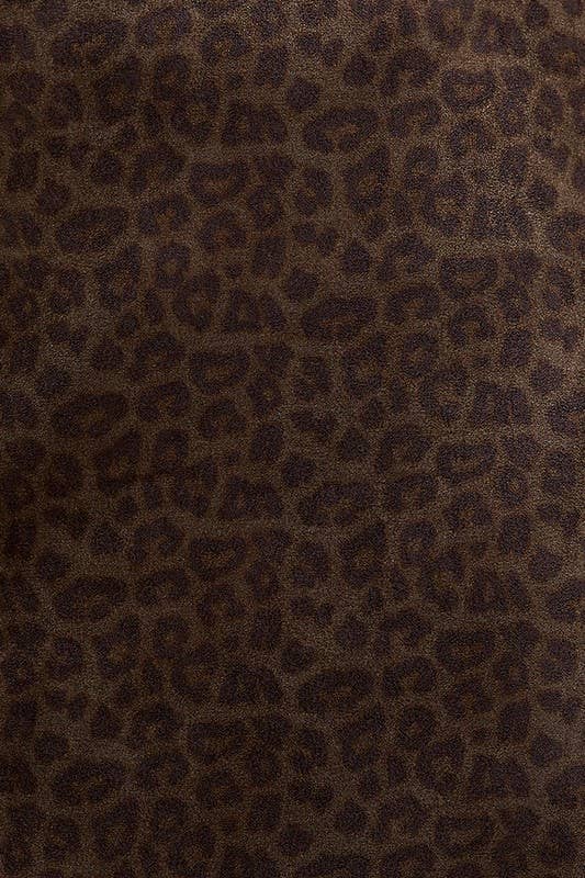 Brie Leopard Print Scuba Skirt