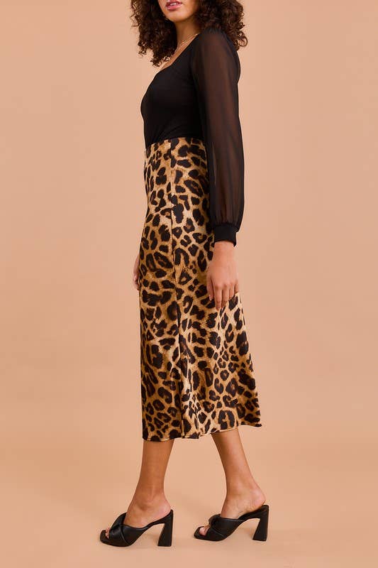 Ambrose Leopard Skirt