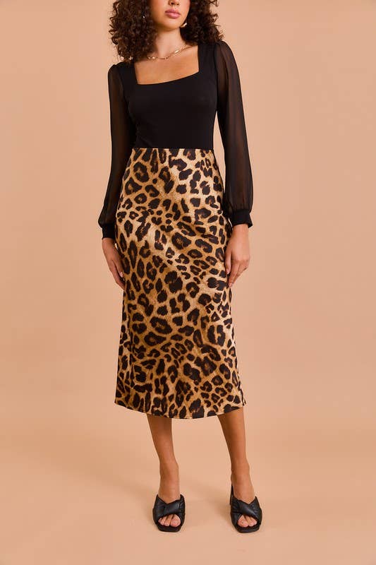 Ambrose Leopard Skirt