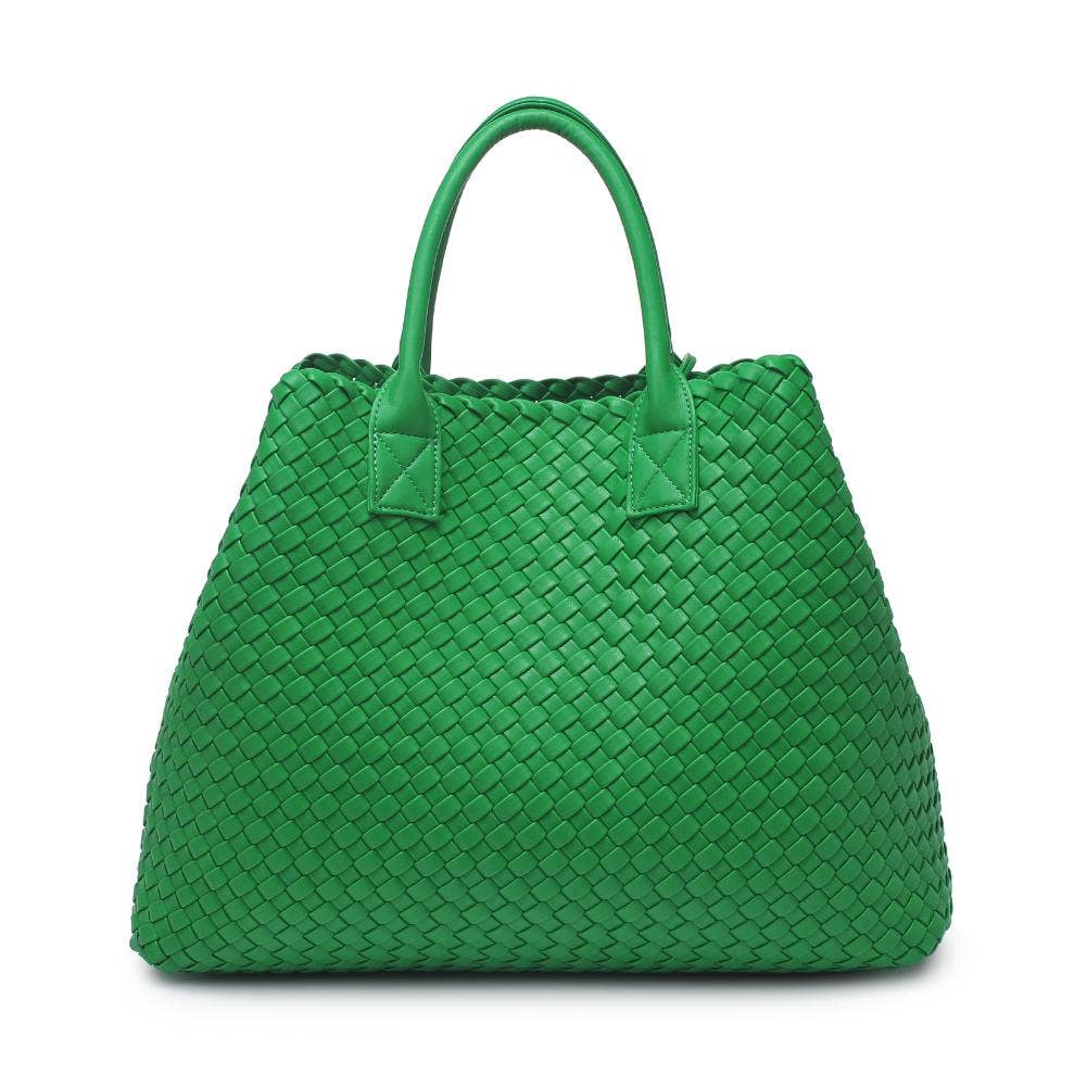 Ithaca Woven Vegan Leather Tote