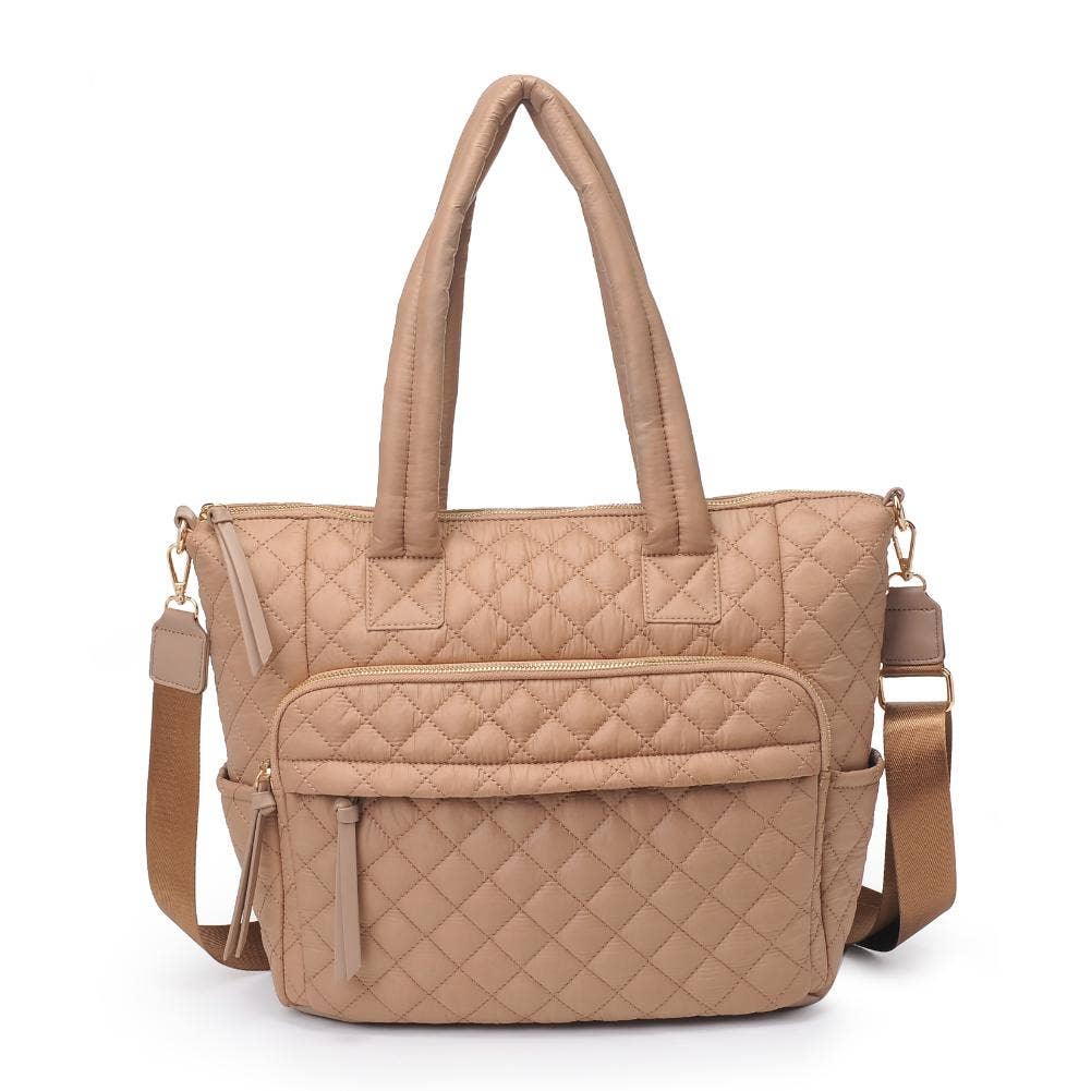 Jayna Quilted Nylon Tote (4 Colors!)