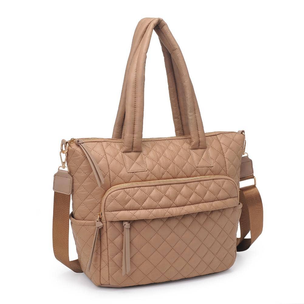 Jayna Quilted Nylon Tote (4 Colors!)