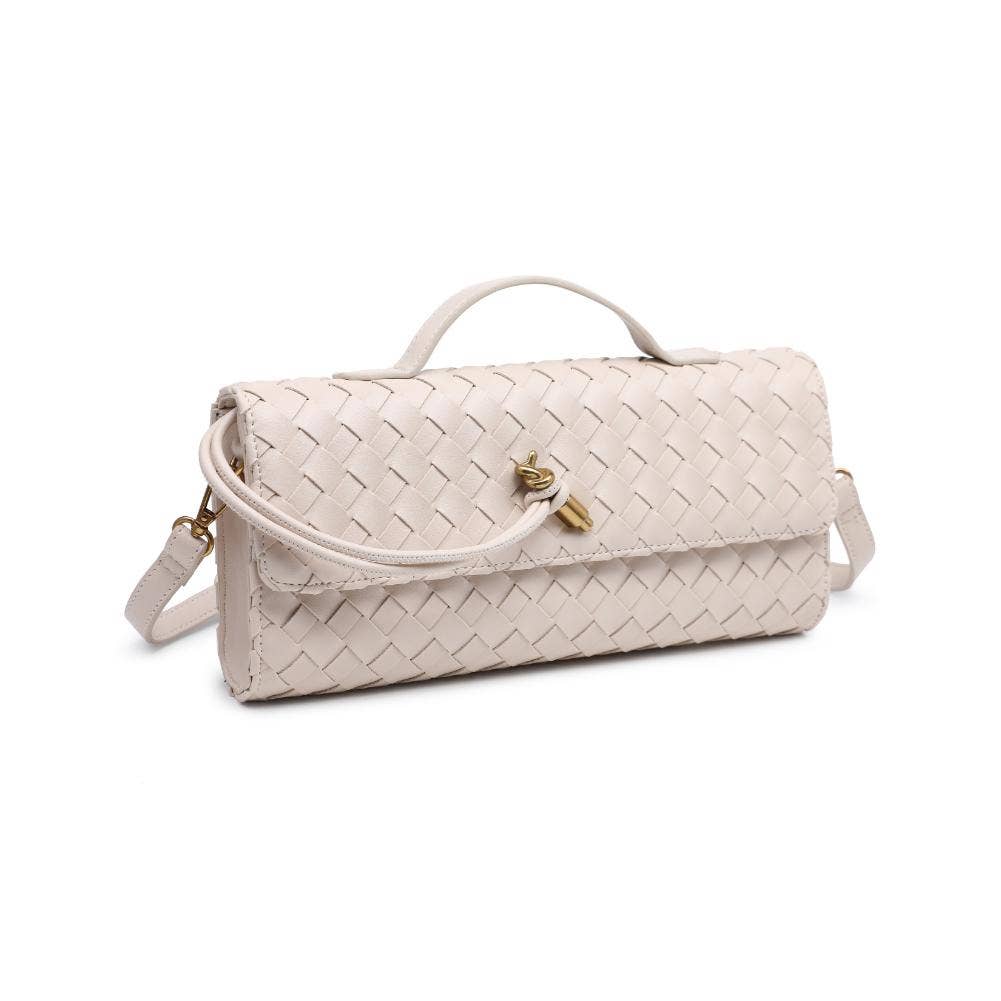 Ada Top Handle Woven East West Clutch Crossbody (2 Colors!)