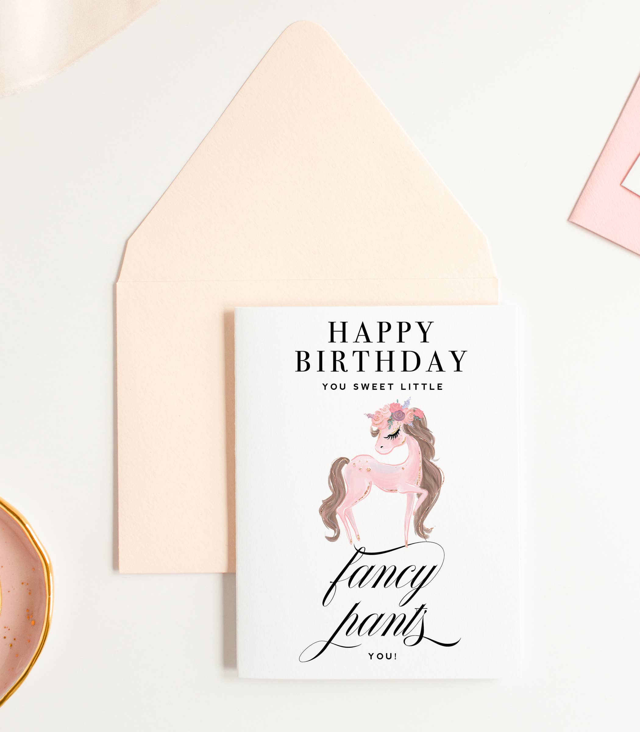 Fancy Pants Little Pony Birthday Card