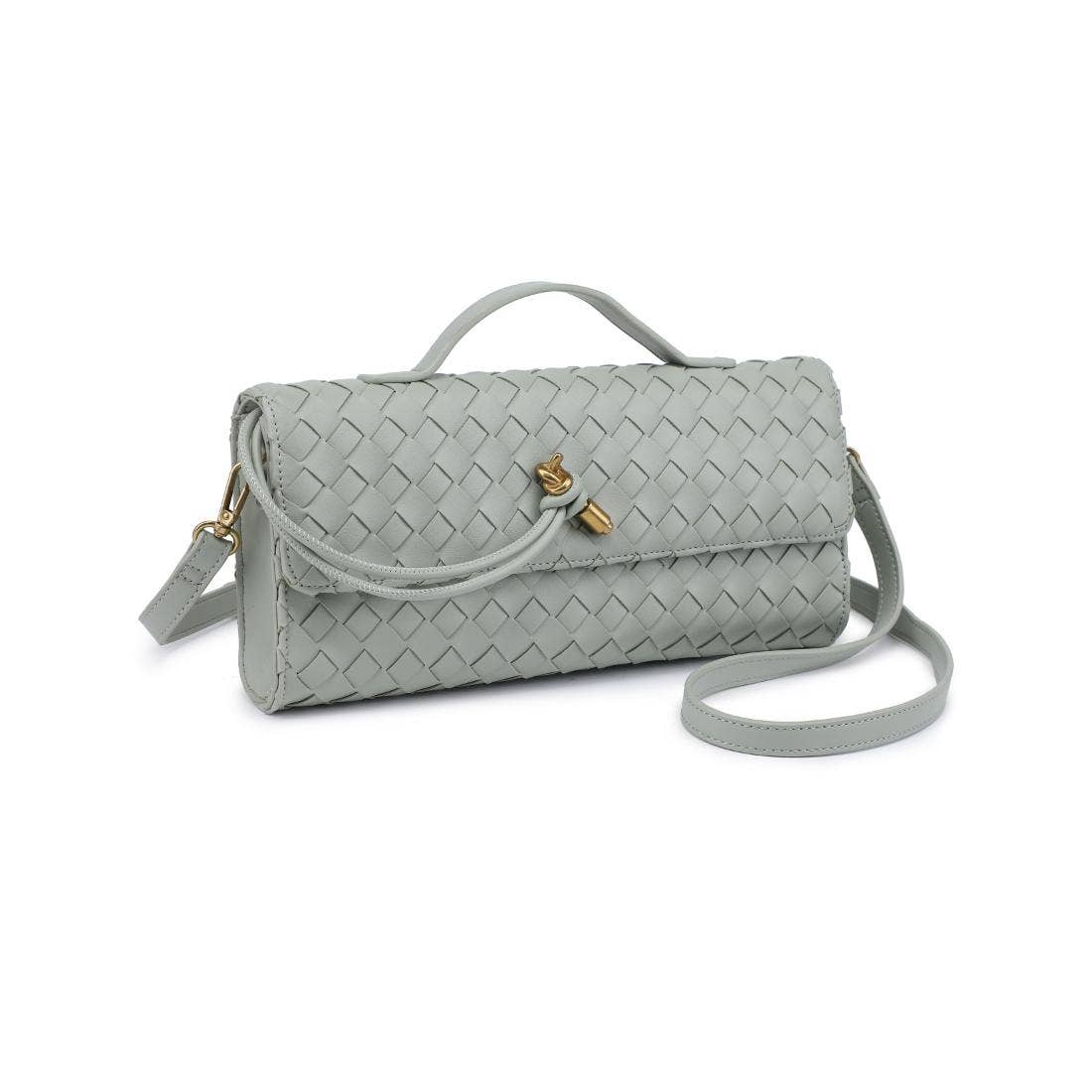 Ada Top Handle Woven East West Clutch Crossbody (5 Colors!)