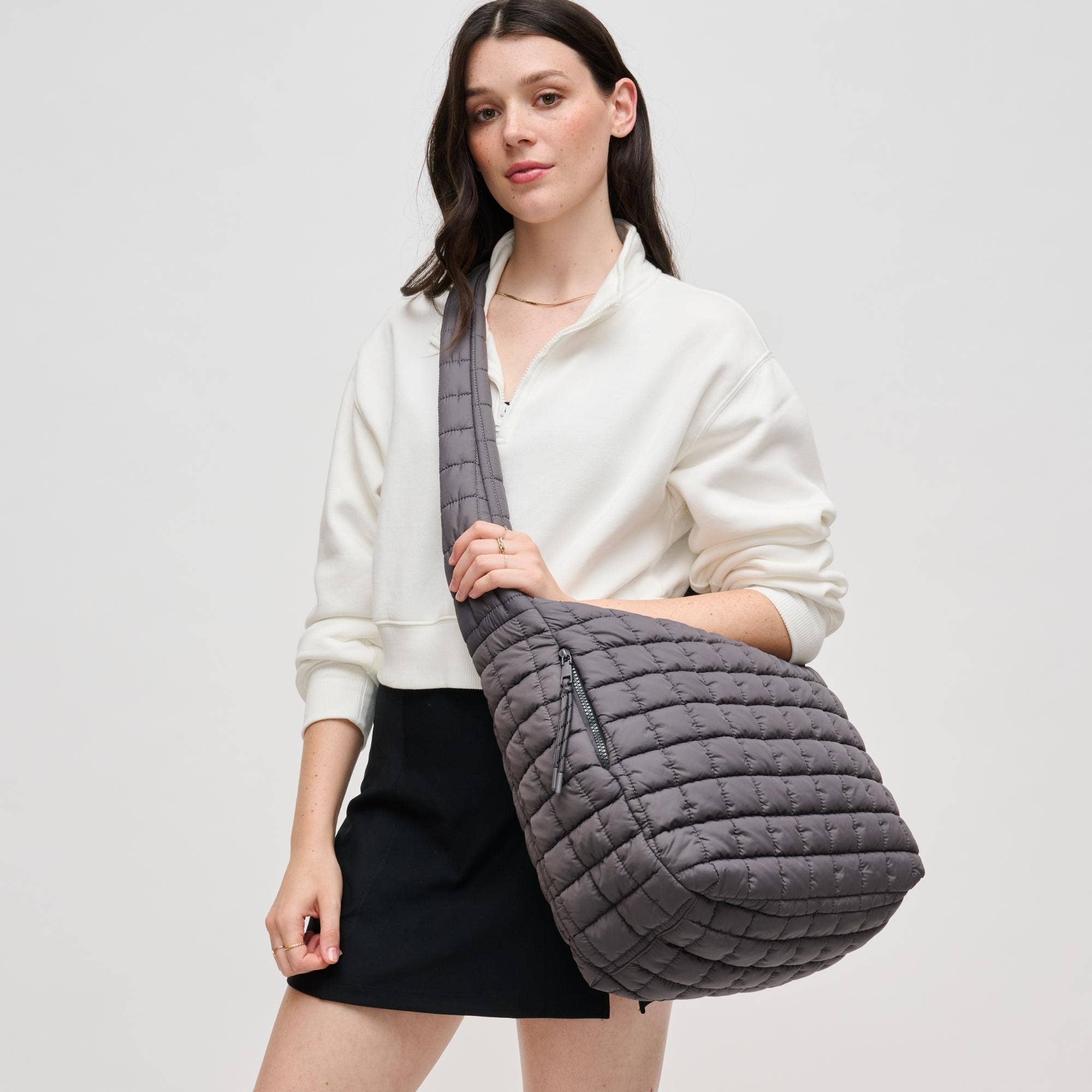 Leda Quilted Nylon Puffer Hobo