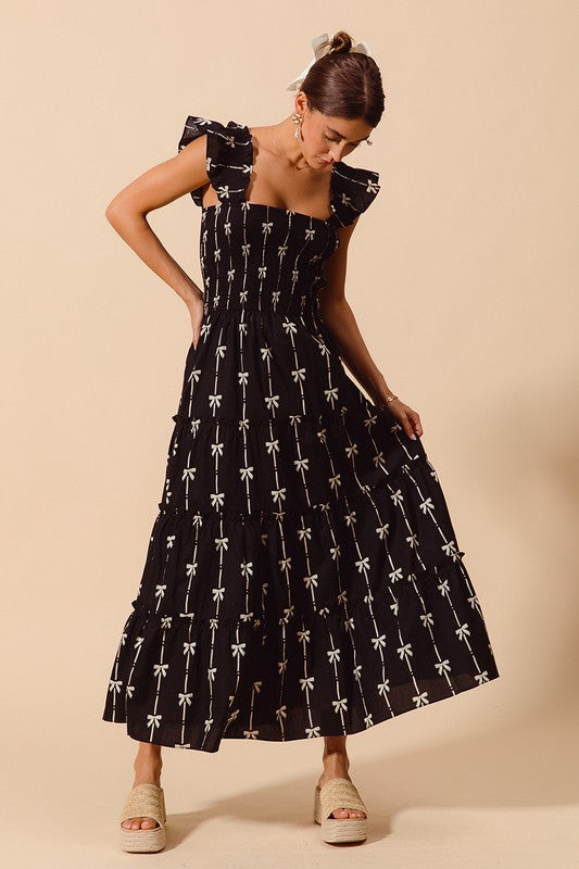 Stein Bow Midi Dress