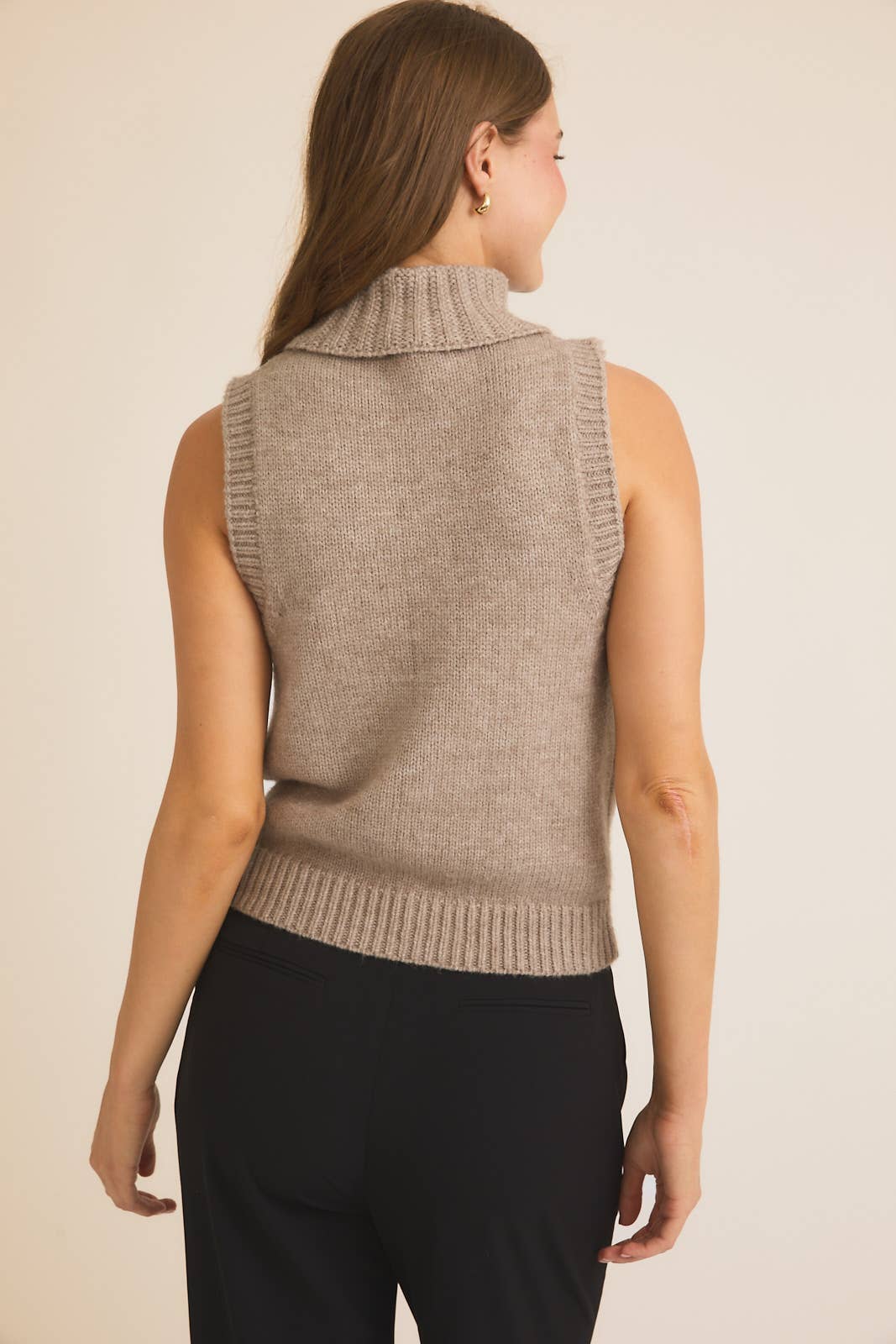 Bella Turtle Neck Knit Tank