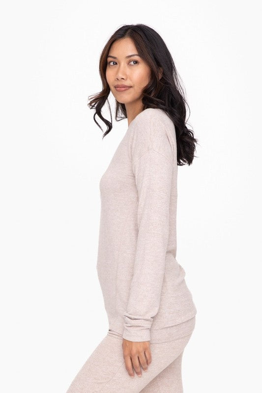 Michael Mocha Fleece Top PREORDER