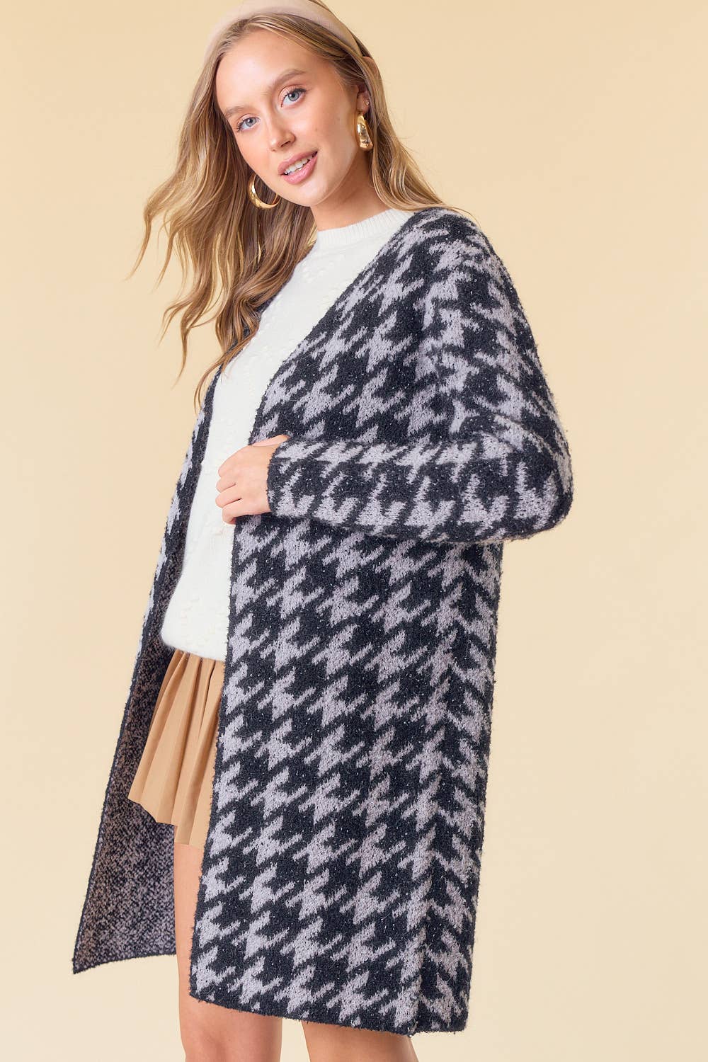 Galliston Houndstooth Cardigan