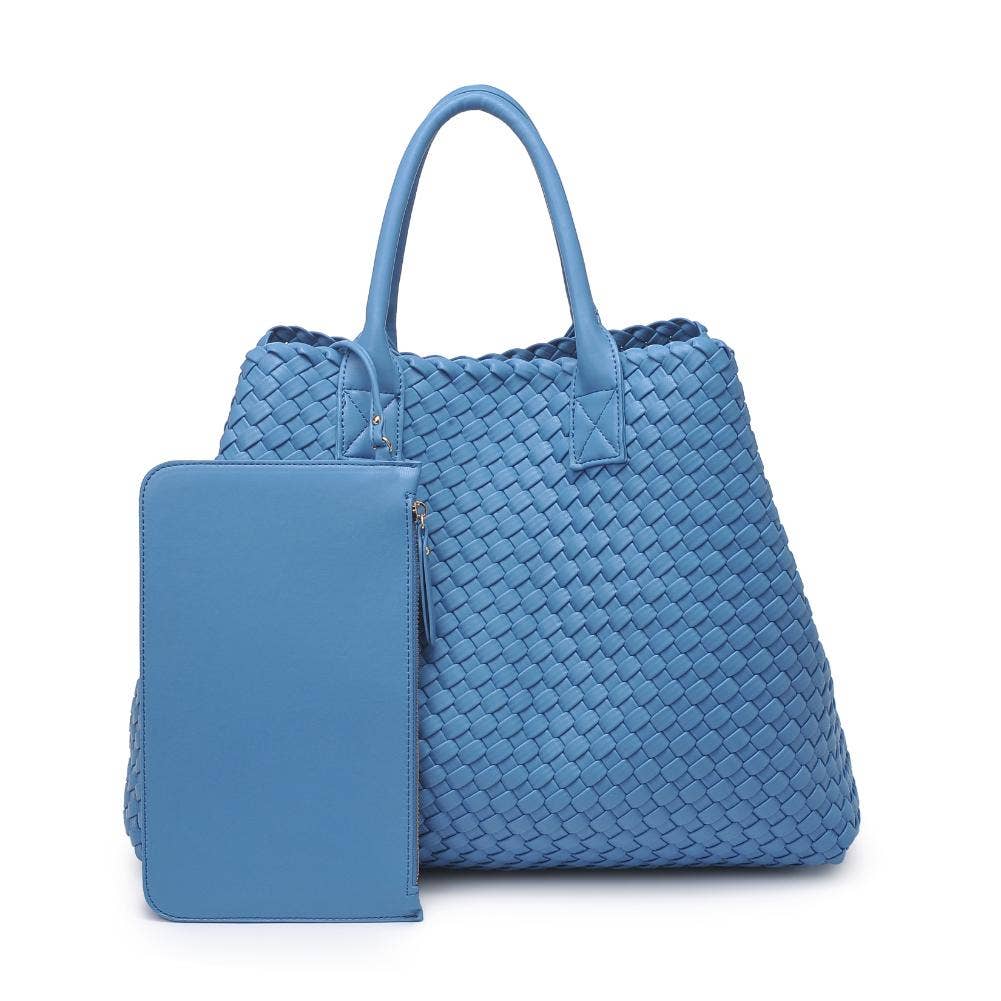 Ithaca Woven Vegan Leather Tote