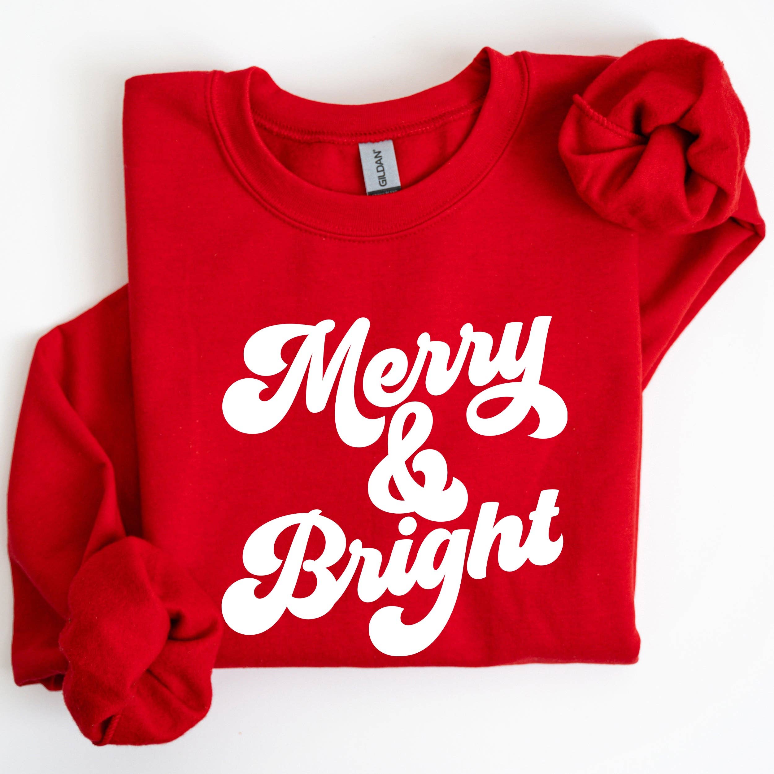 Merry and Bright Classic Christmas Sweatshirt- DEAL OF THE WEEK!