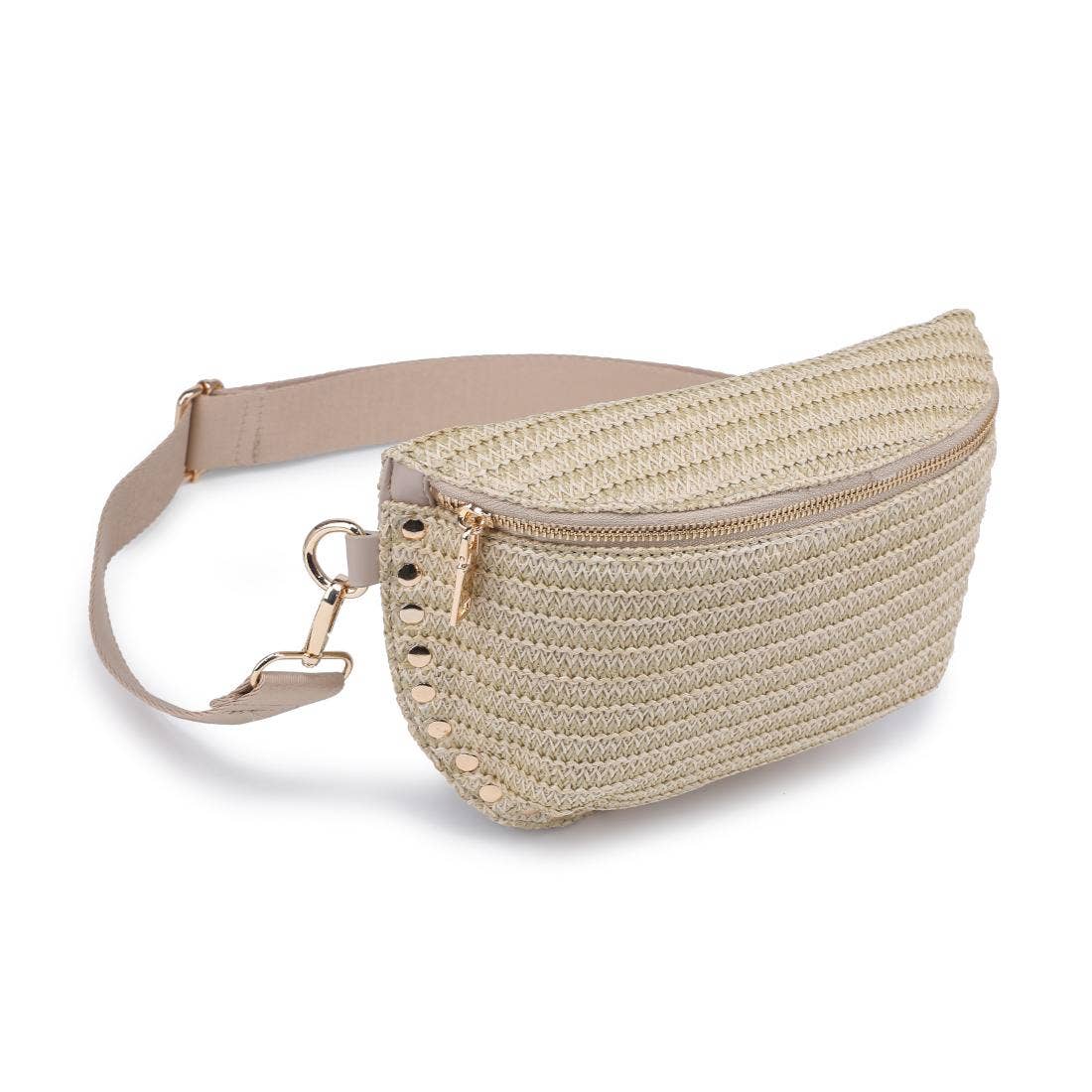 Gizelle Straw Belt Bag