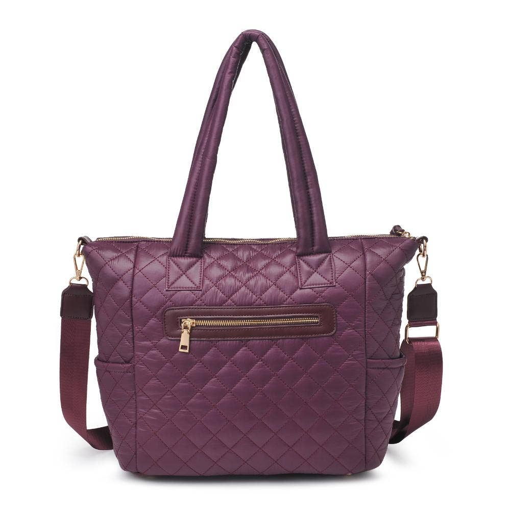 Jayna Quilted Nylon Tote (4 Colors!)