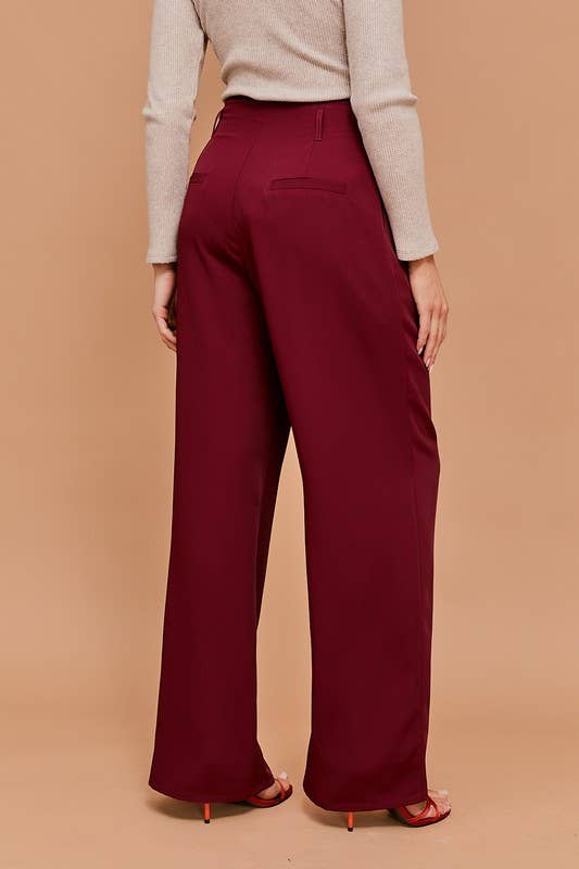 Beau High Waist Wide Leg Pants (2 Colors!)