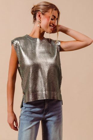 Elaine Metallic Sweater