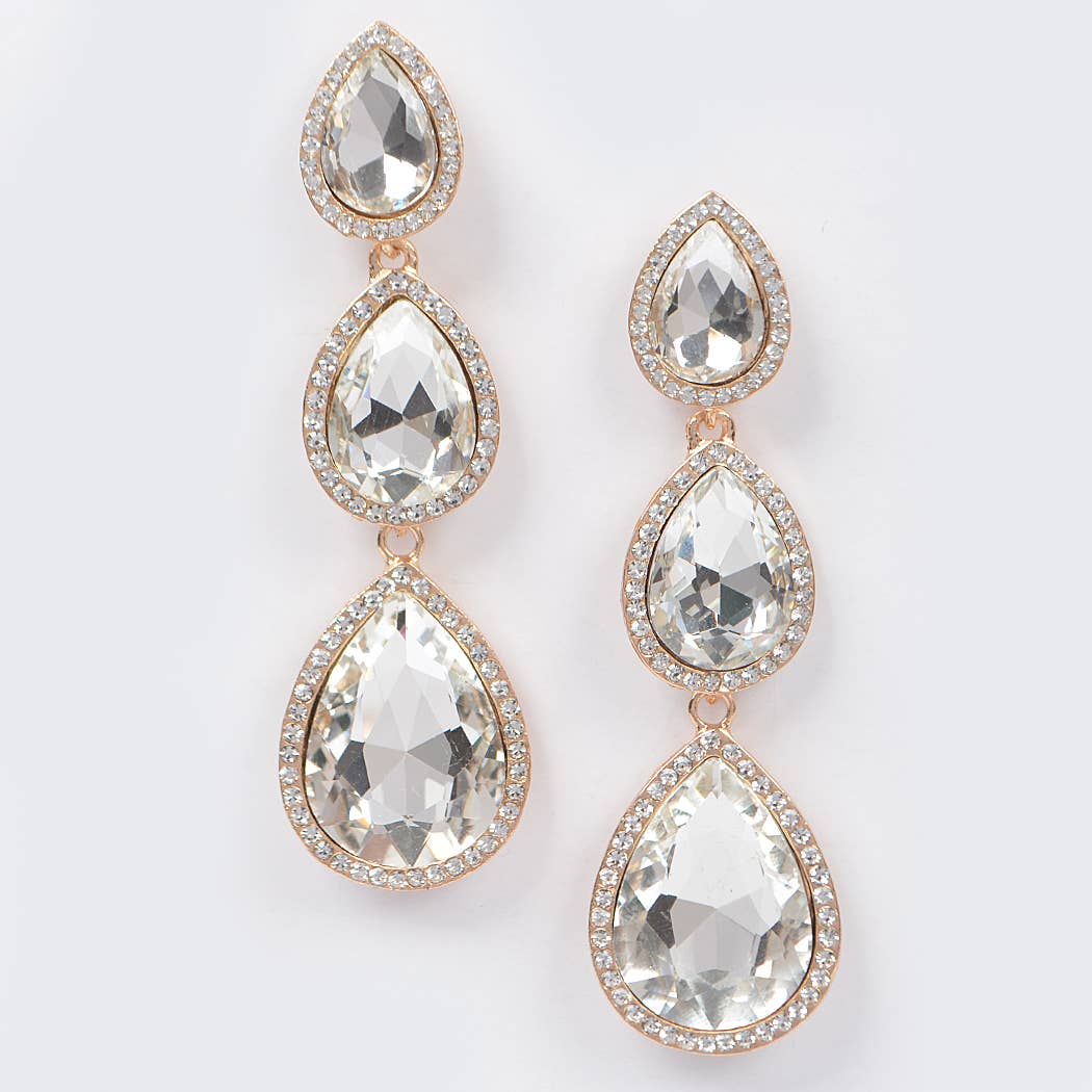 Monica Teardrop Drop Earrings (2 Colors!)