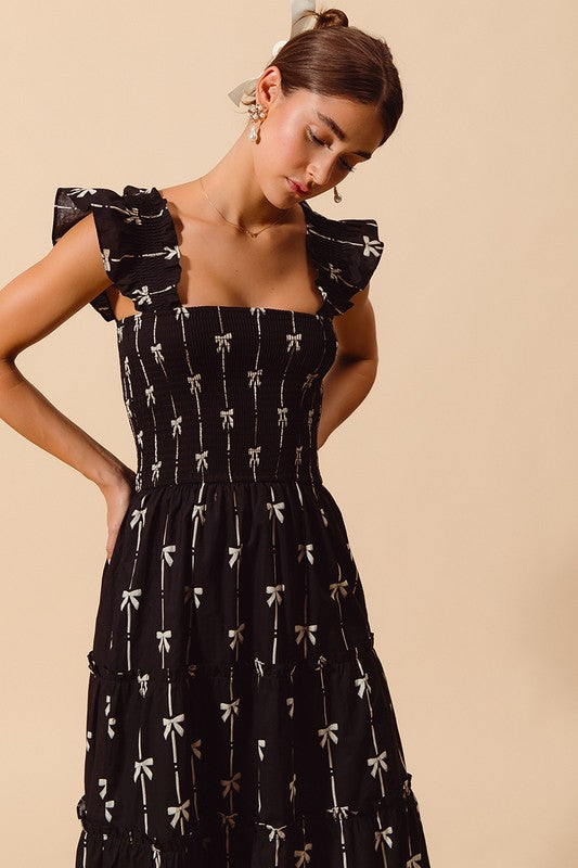 Stein Bow Midi Dress