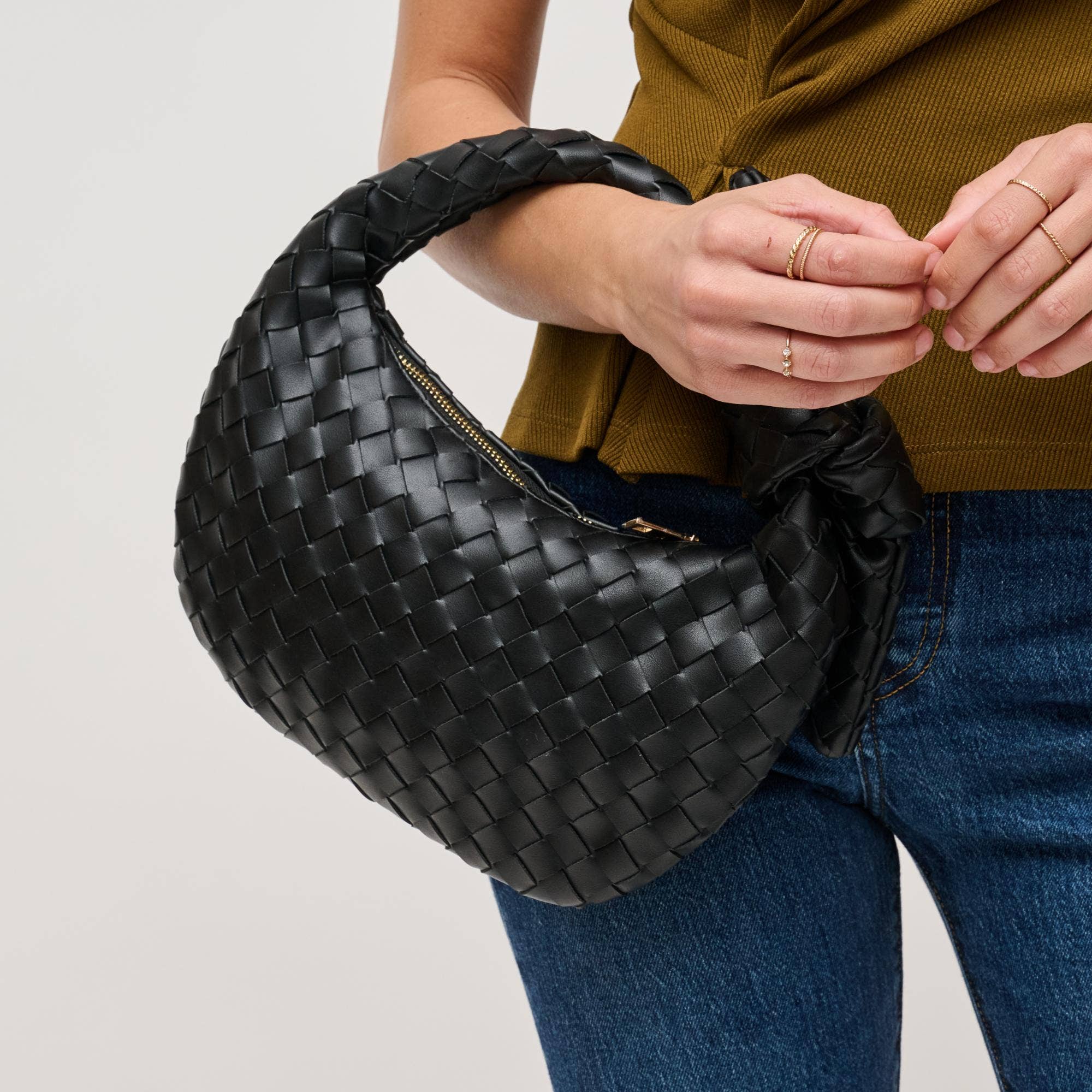 Lizbeth Woven Knot Clutch