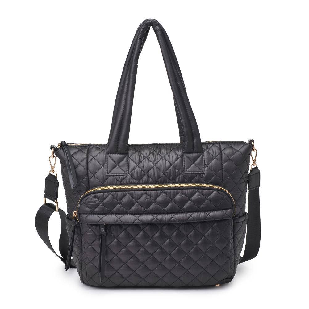 Jayna Quilted Nylon Tote (4 Colors!)