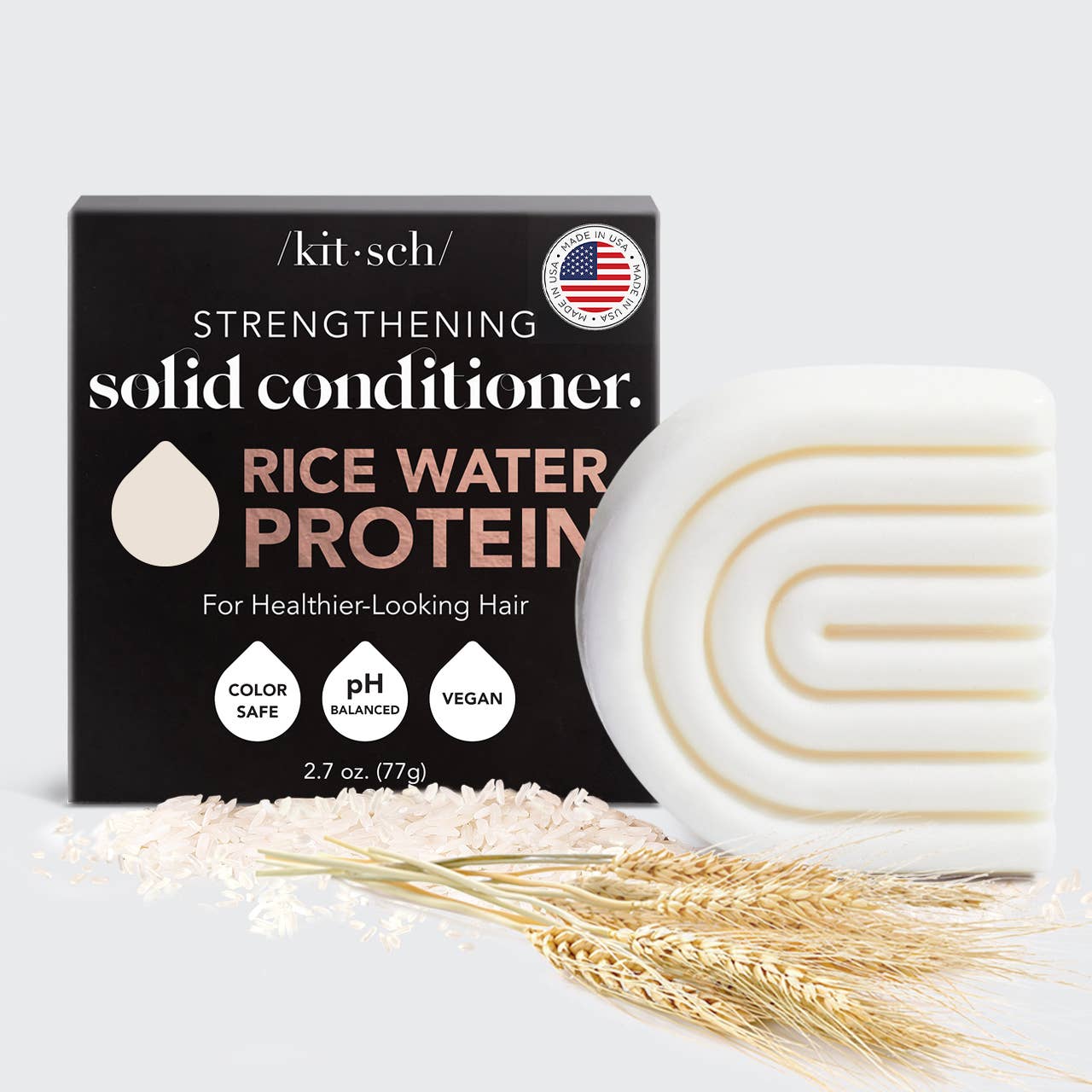 KITSCH Rice Water Protein Conditioner Bar for Hair Growth