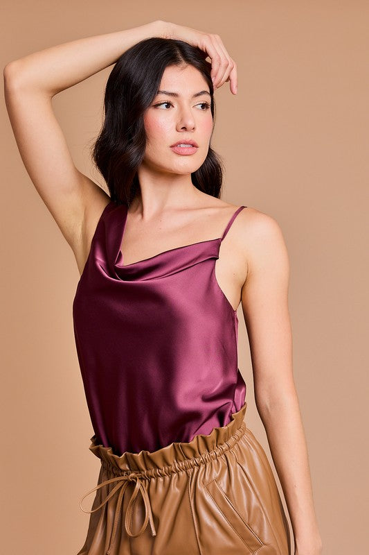 Henry Wine Bodysuit Top