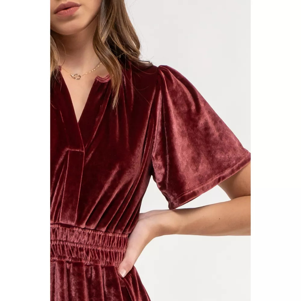 Harper Velvet Midi Dress