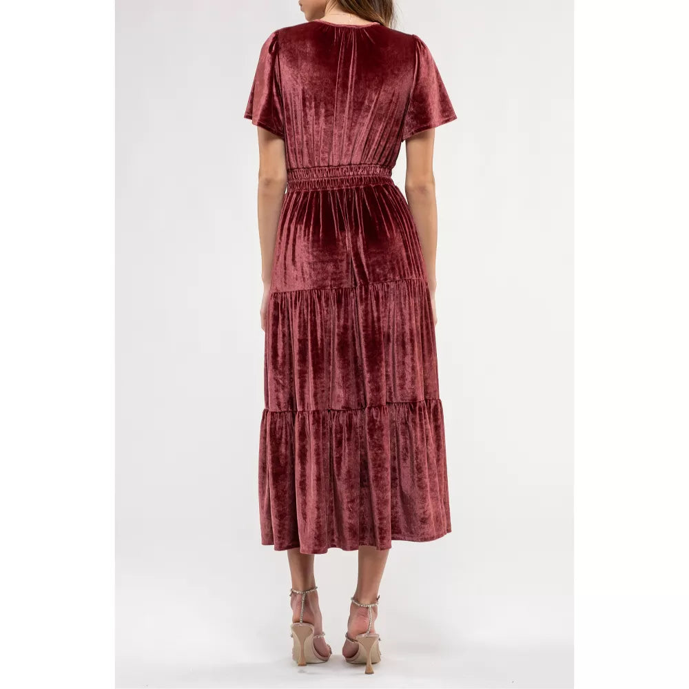 Harper Velvet Midi Dress