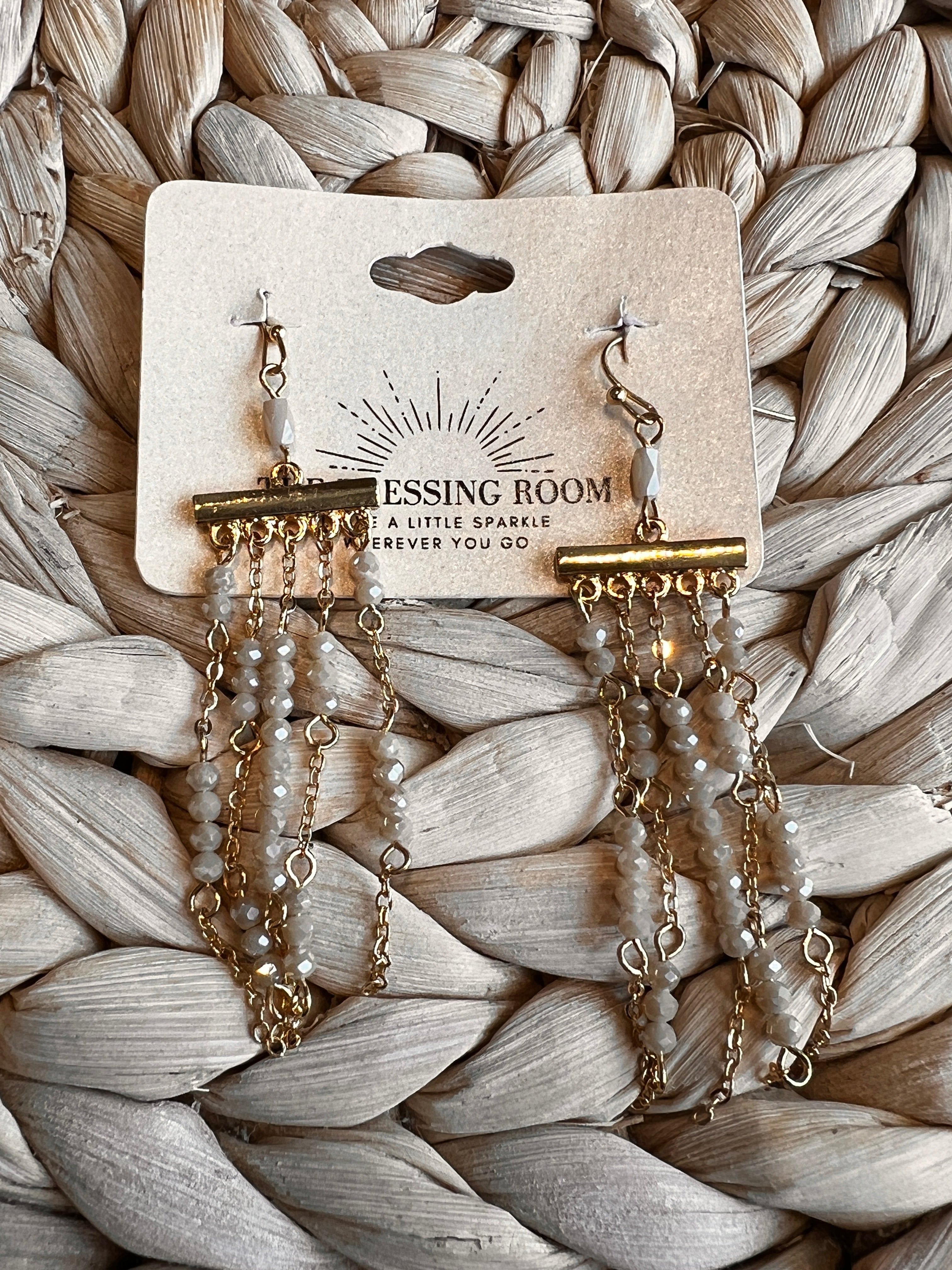 Gabe Beaded Dangle Earrings