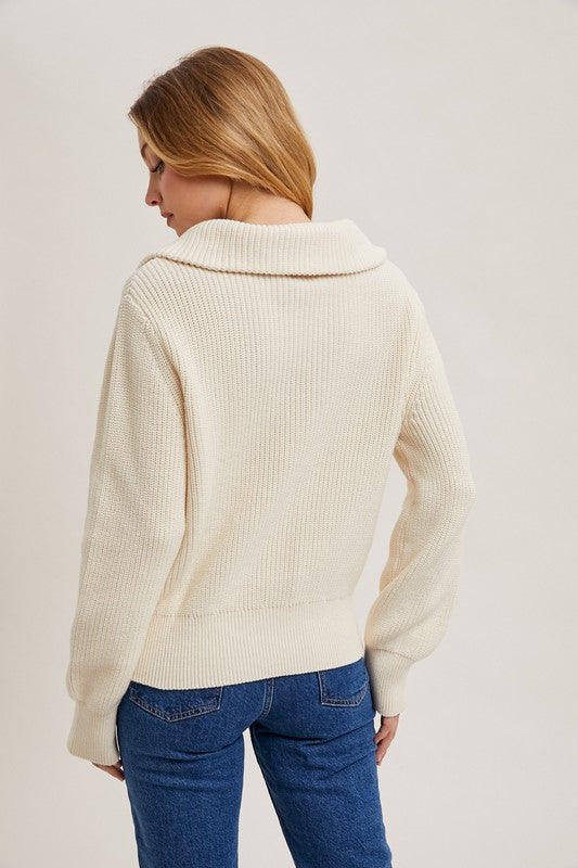 Bianca Quarter Zip Sweater