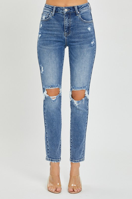 RISEN Layton Distressed Skinny Jeans