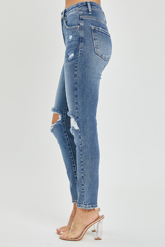 RISEN Layton Distressed Skinny Jeans