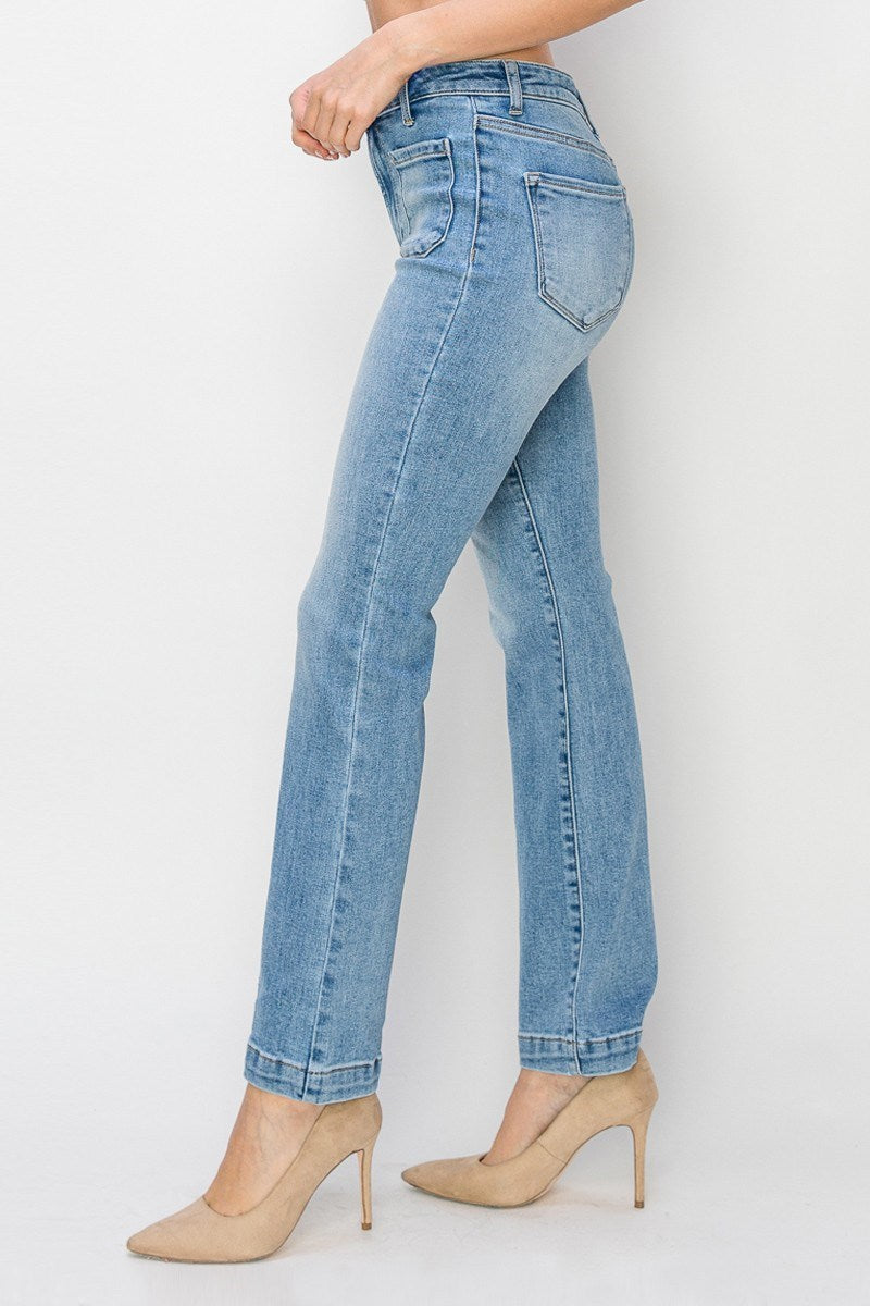 RISEN Michah Bootcut Patch Jeans