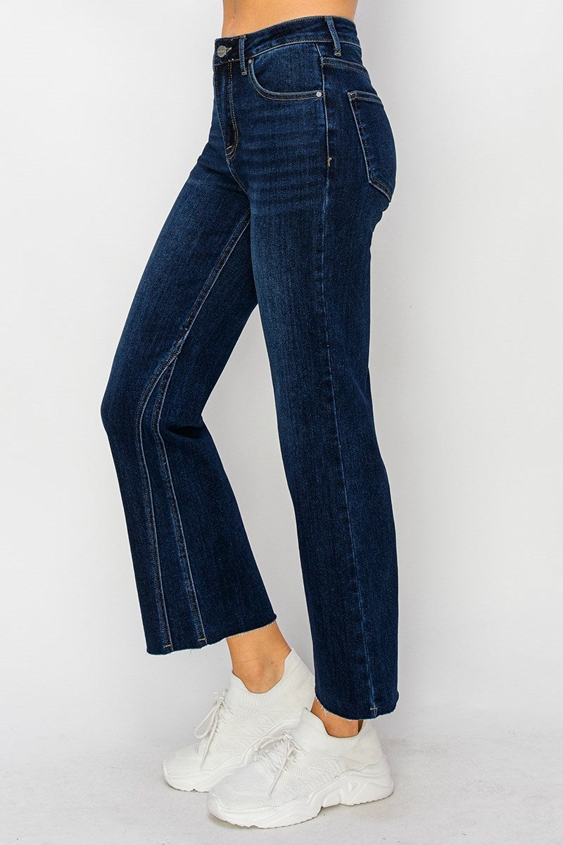 RISEN Mestner Dark Mid Rise Flare Jeans