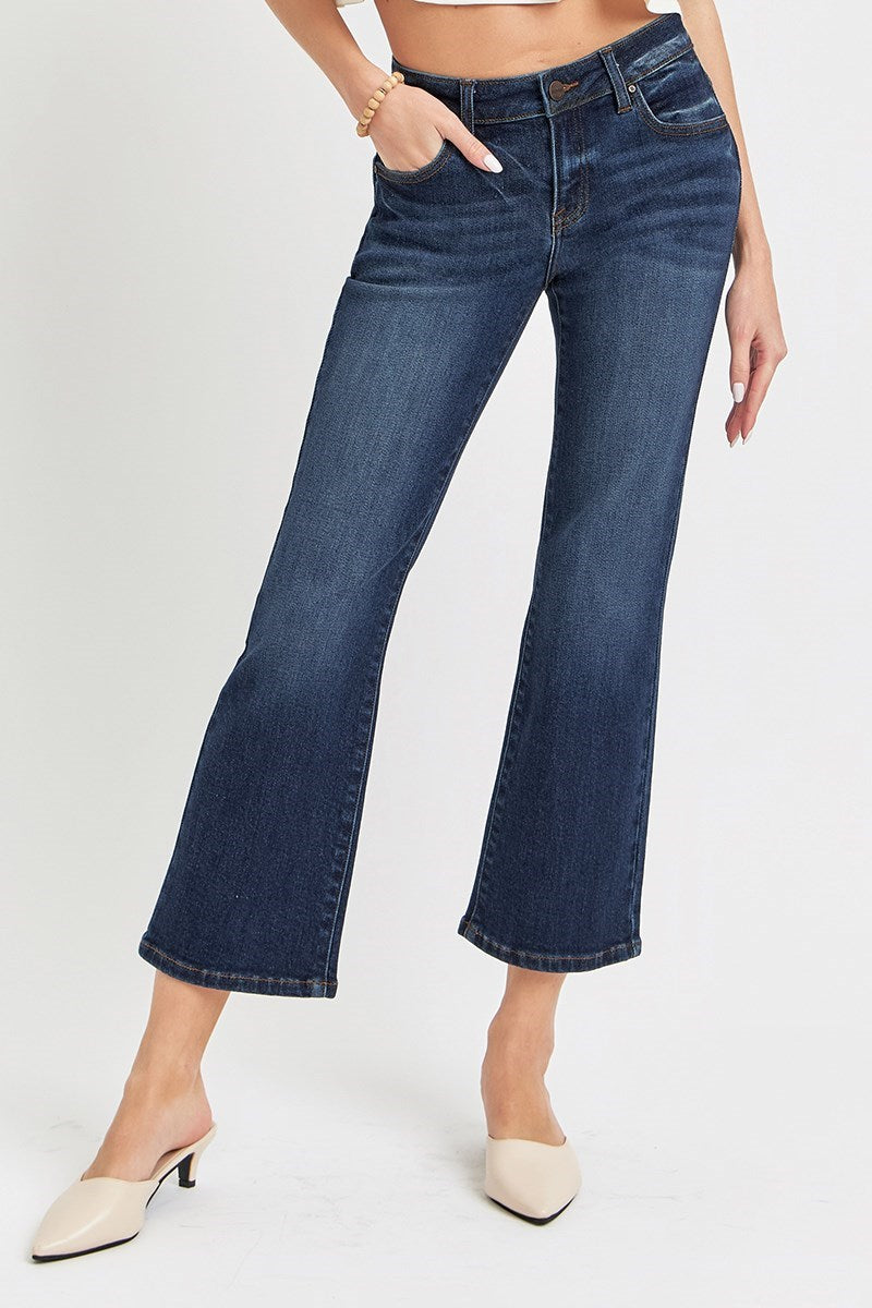 RISEN Mod Dark Low Rise Crop Jeans