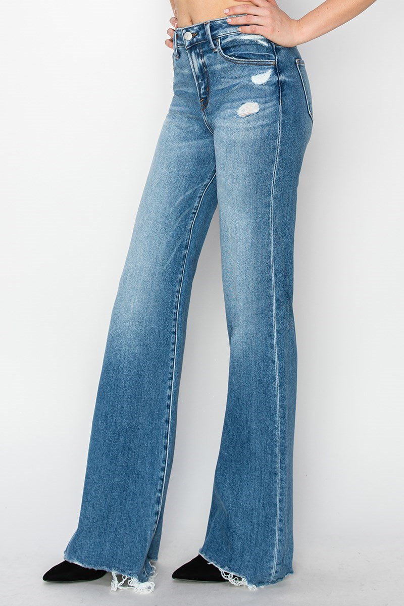 RISEN Dixon Mid Rise Wide Jeans PREORDER