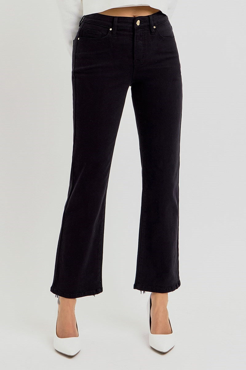 RISEN Morton Black Cropped Jeans