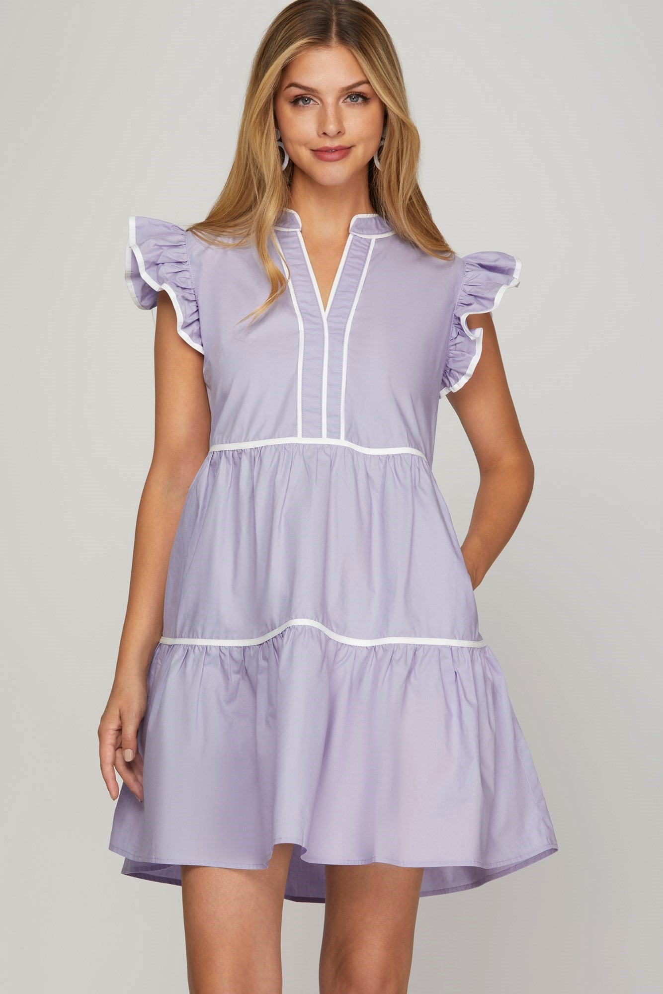 Lulu Lilac Mini Dress