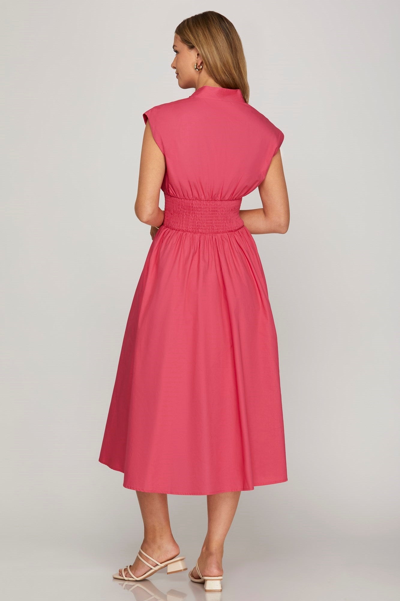 Lexi Pink Midi Dress