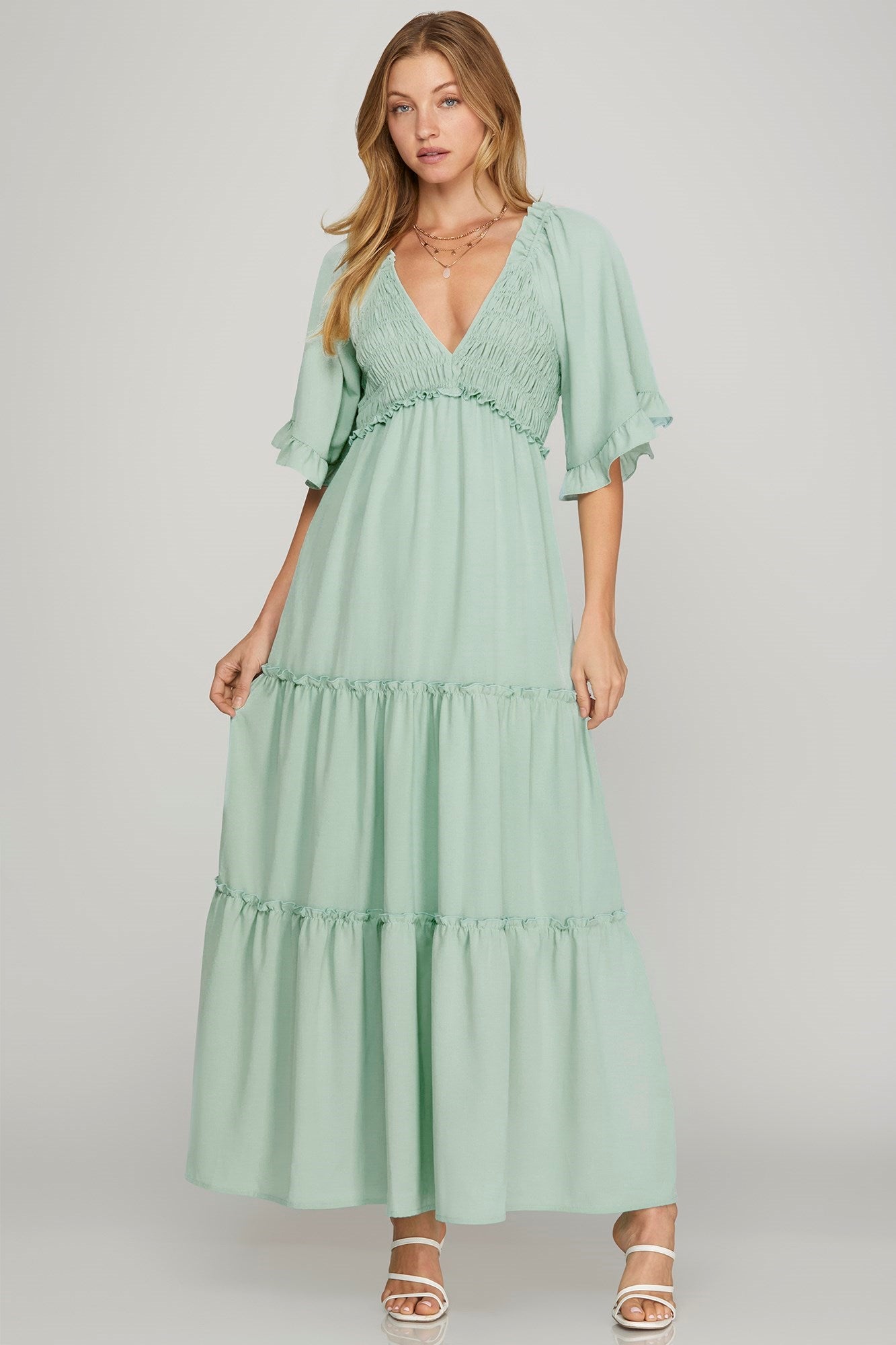 Solie Flutter Maxi Dress