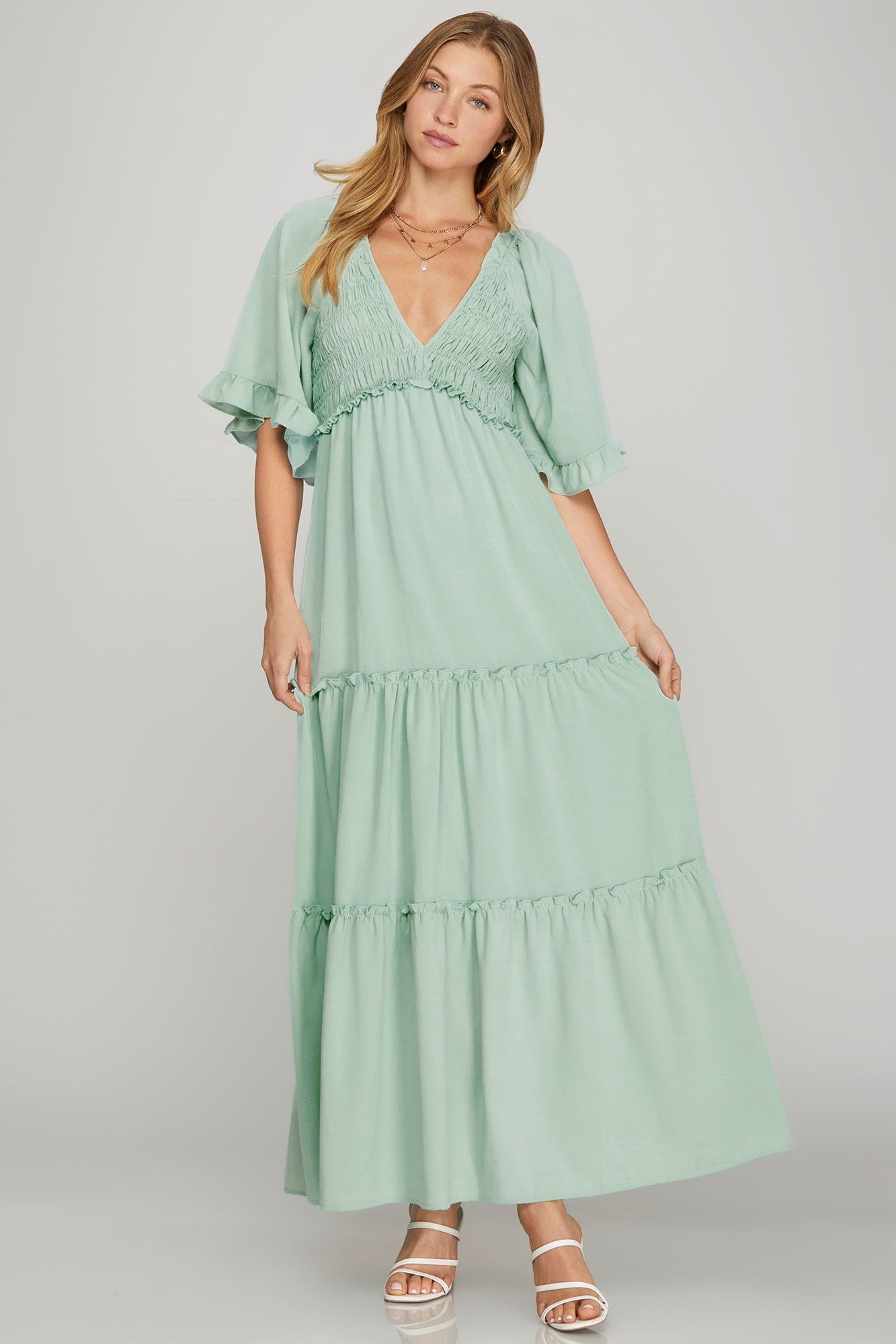 Solie Flutter Maxi Dress