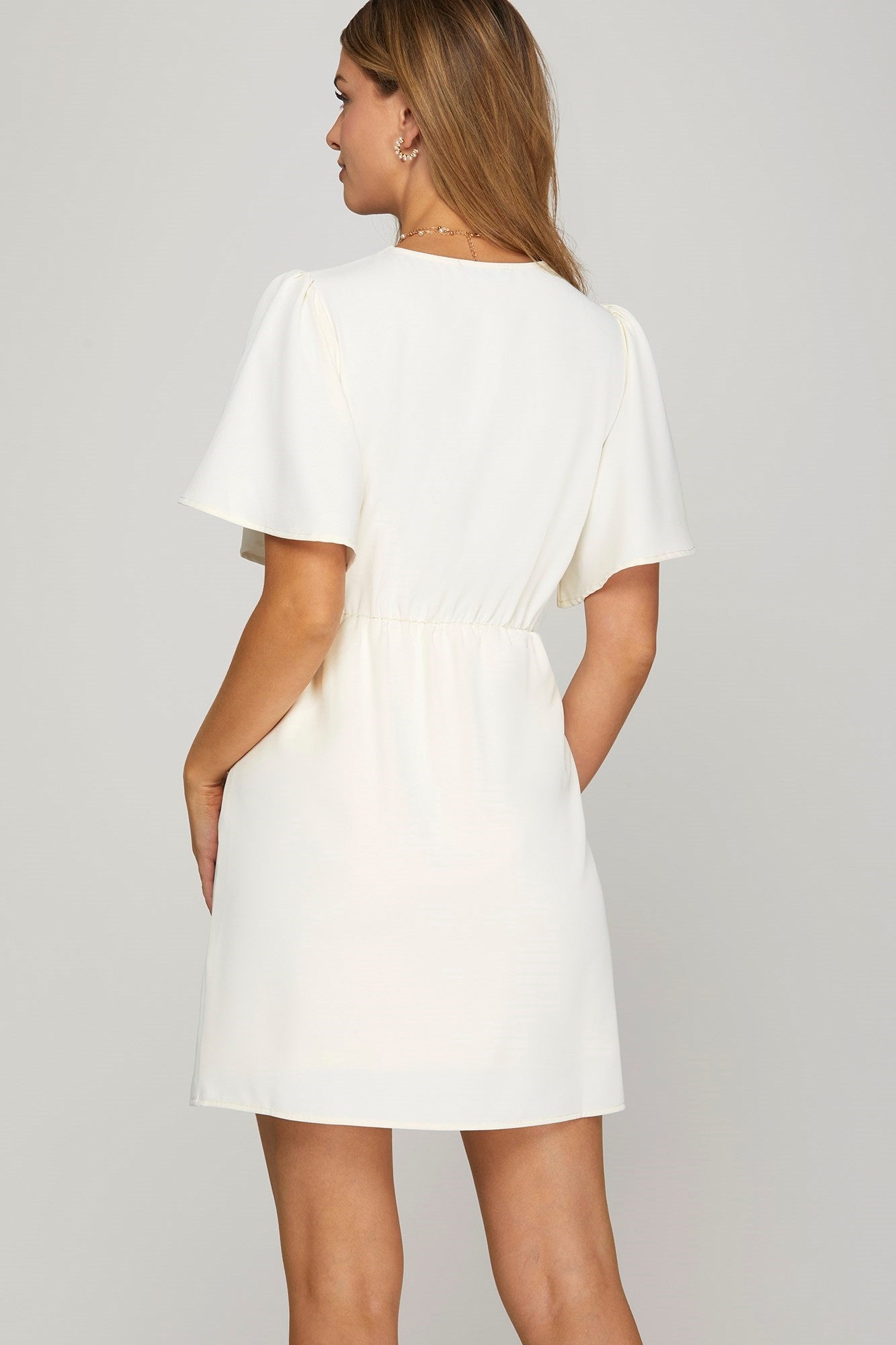 Stuart Ruched Mini Dress