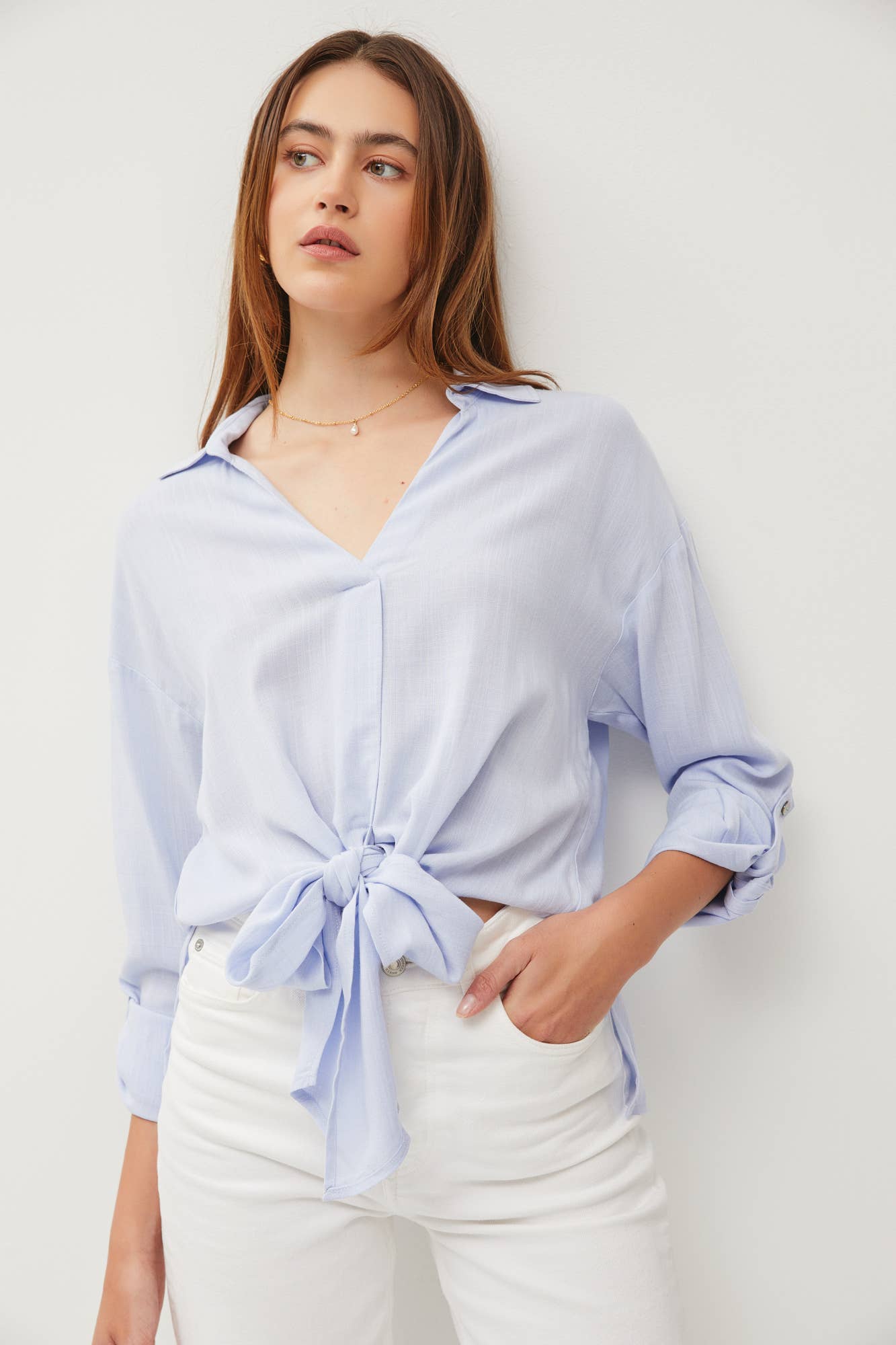 Loren Front Tie Shirt FINAL SALE