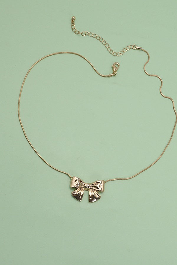 Emma Bow Necklace